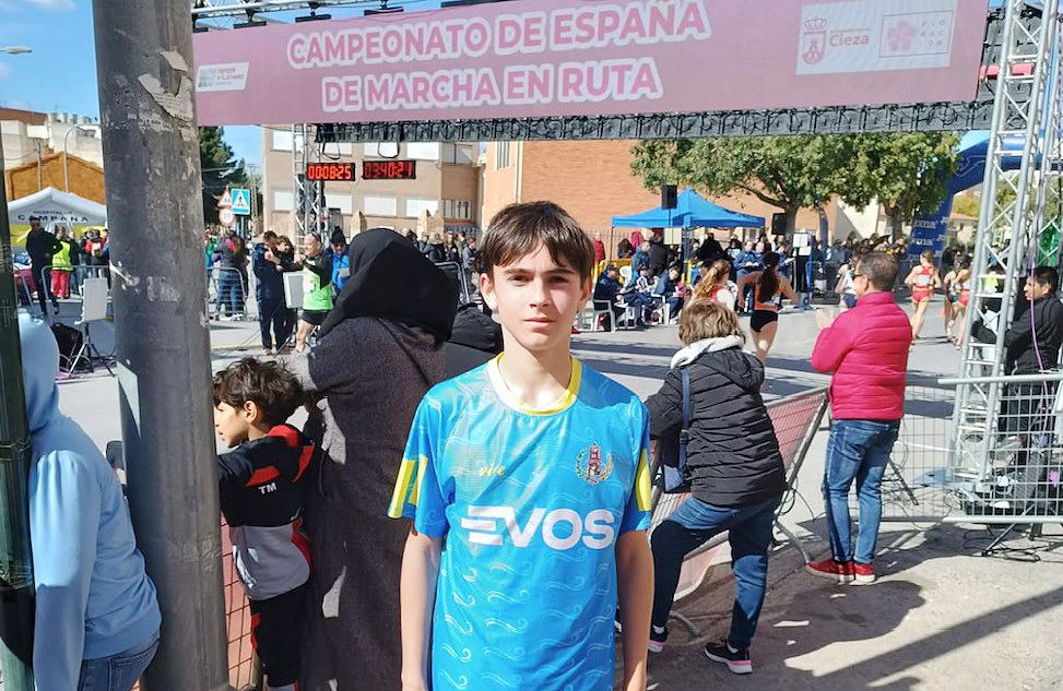 Manuel García Fariña, del CA Bahía de Algeciras, en el Campeonato de España de Marcha en Ruta