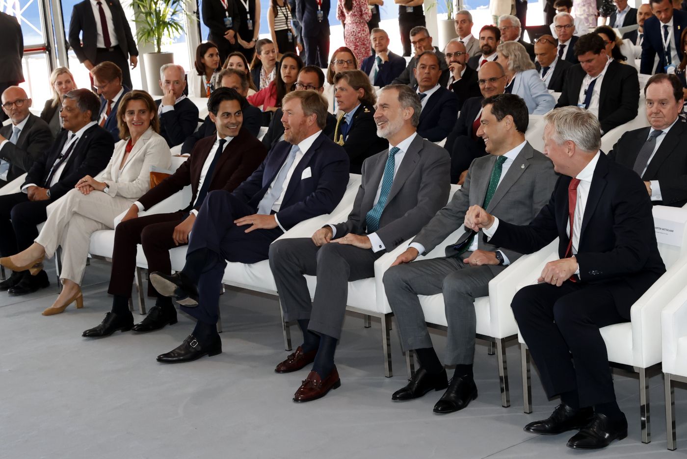 © Casa de S.M. el Rey. Los reyes de España y Holanda visitan el Puerto de Algeciras para respaldar el corredor marítimo de hidrógeno verde entre el Norte y el Sur de Europa