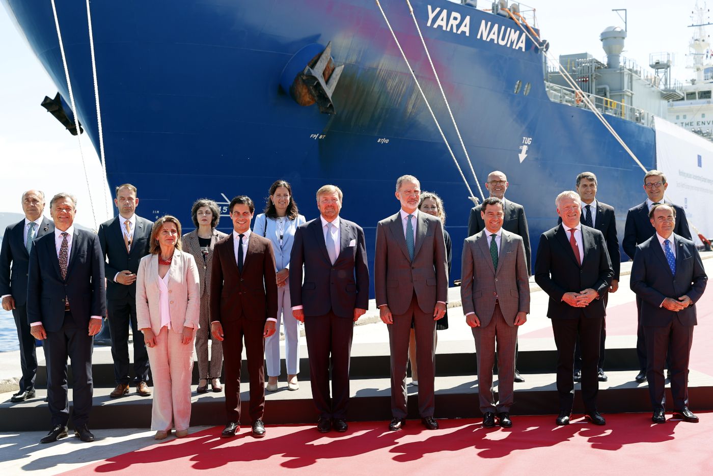 © Casa de S.M. el Rey. Los reyes de España y Holanda visitan el Puerto de Algeciras para respaldar el corredor marítimo de hidrógeno verde entre el Norte y el Sur de Europa