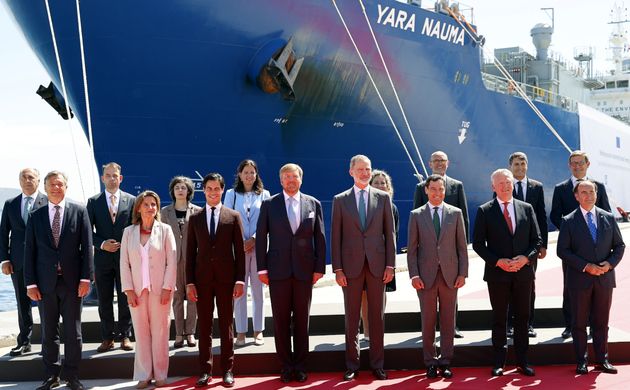 © Casa de S.M. el Rey. Los reyes de España y Holanda visitan el Puerto de Algeciras para respaldar el corredor marítimo de hidrógeno verde entre el Norte y el Sur de Europa