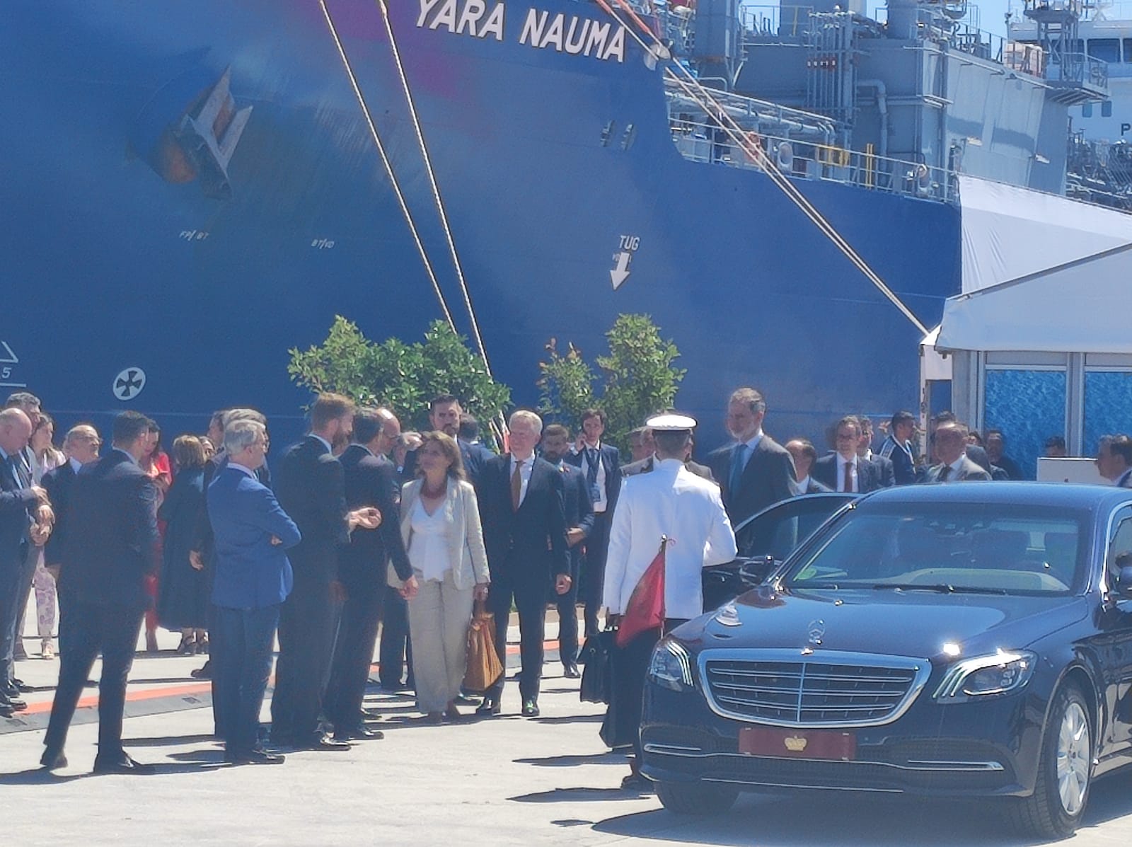 Sandra Domínguez y Mariángeles Benito / 8Directo. Los reyes de España y Holanda visitan el Puerto de Algeciras para respaldar el corredor marítimo de hidrógeno verde entre el Norte y el Sur de Europa