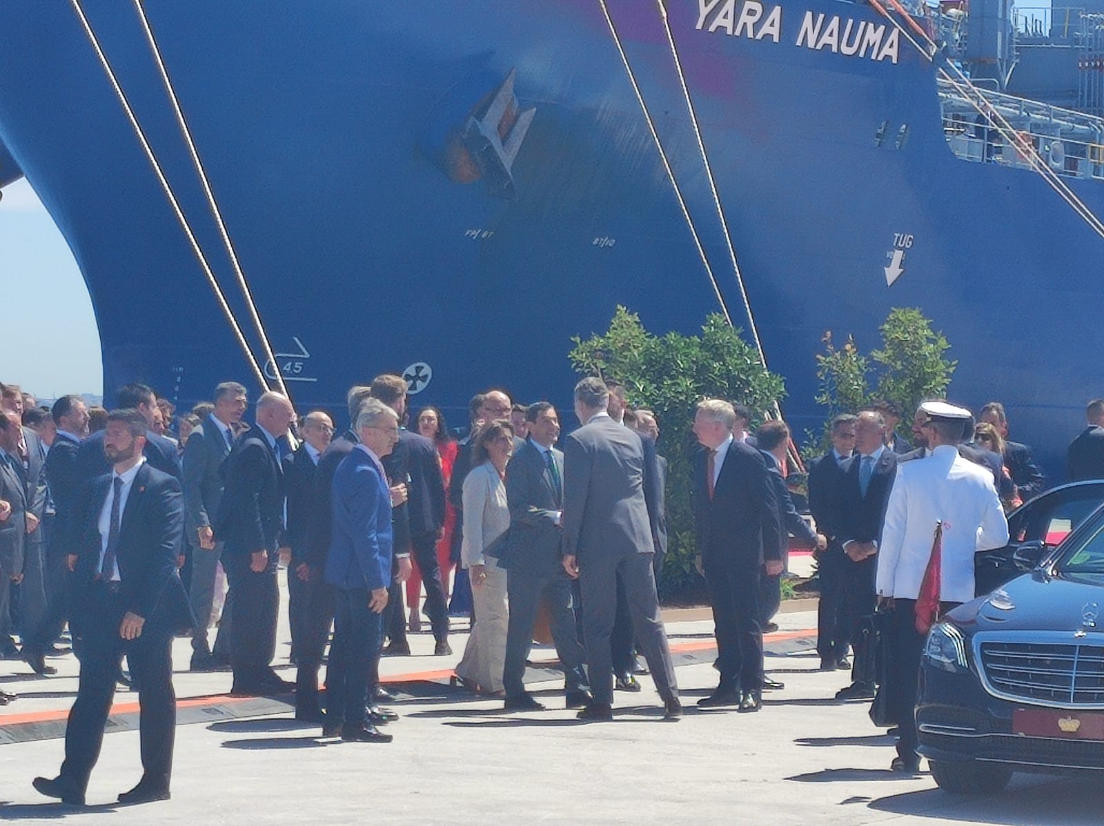 Sandra Domínguez y Mariángeles Benito / 8Directo. Los reyes de España y Holanda visitan el Puerto de Algeciras para respaldar el corredor marítimo de hidrógeno verde entre el Norte y el Sur de Europa