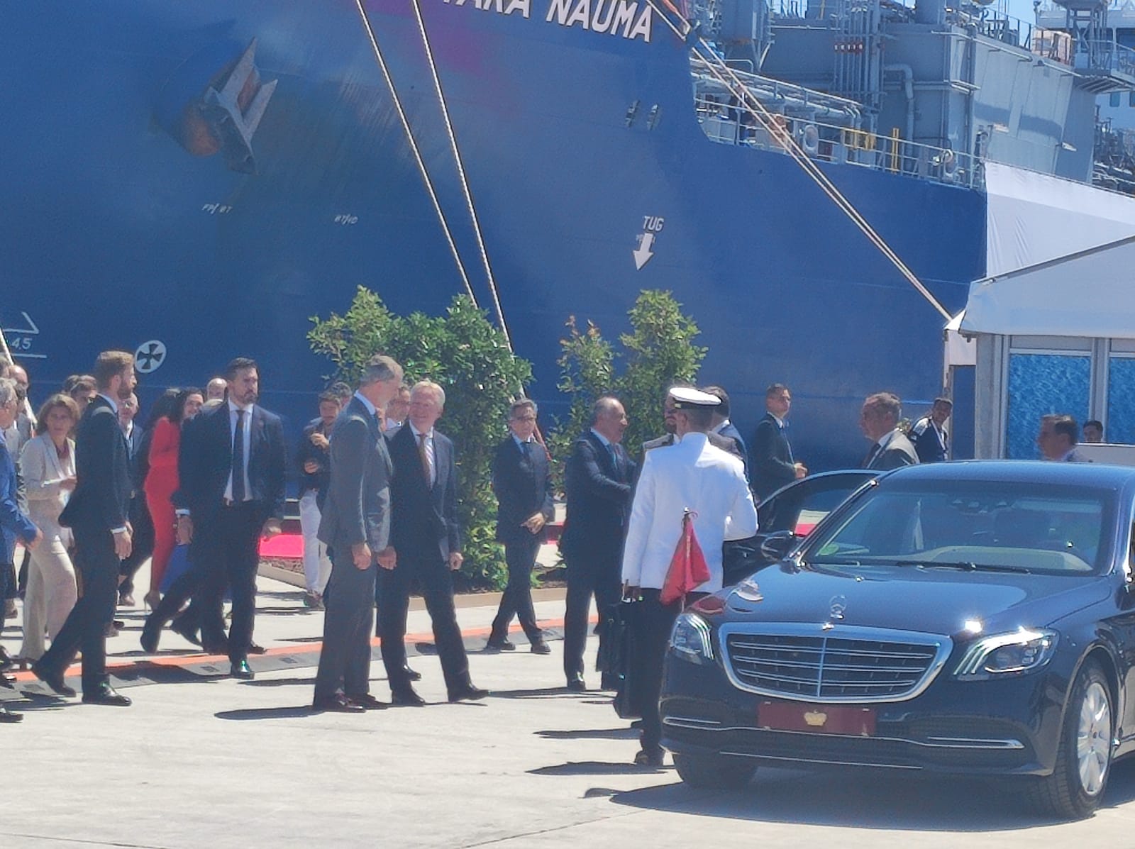 Sandra Domínguez y Mariángeles Benito / 8Directo. Los reyes de España y Holanda visitan el Puerto de Algeciras para respaldar el corredor marítimo de hidrógeno verde entre el Norte y el Sur de Europa