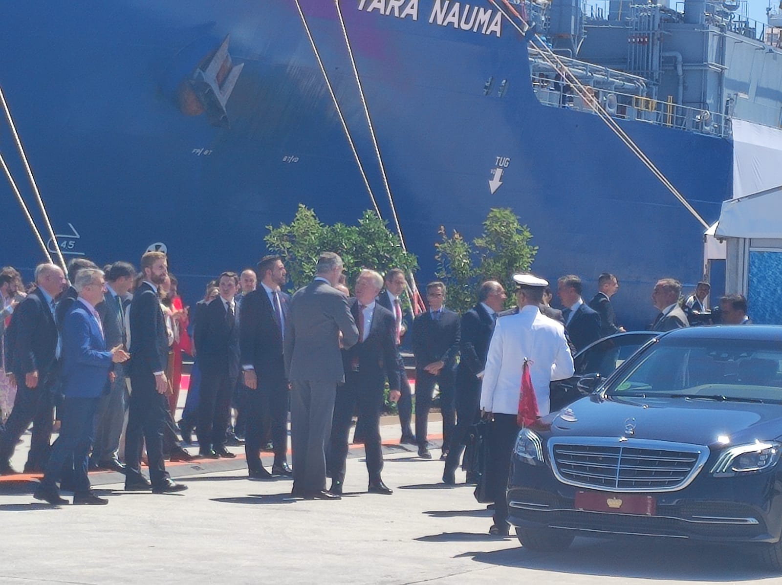 Sandra Domínguez y Mariángeles Benito / 8Directo. Los reyes de España y Holanda visitan el Puerto de Algeciras para respaldar el corredor marítimo de hidrógeno verde entre el Norte y el Sur de Europa