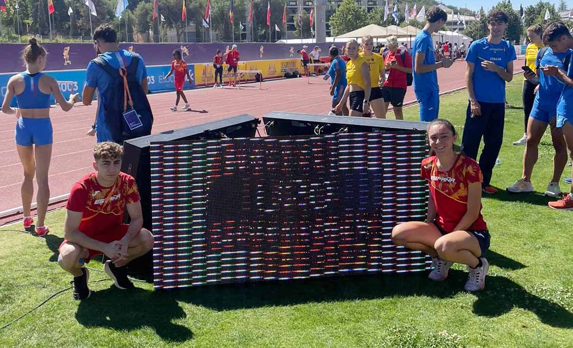 Alejandro Rueda y Ana Prieto, con España en el Europeo Sub-20 de Jerusalén