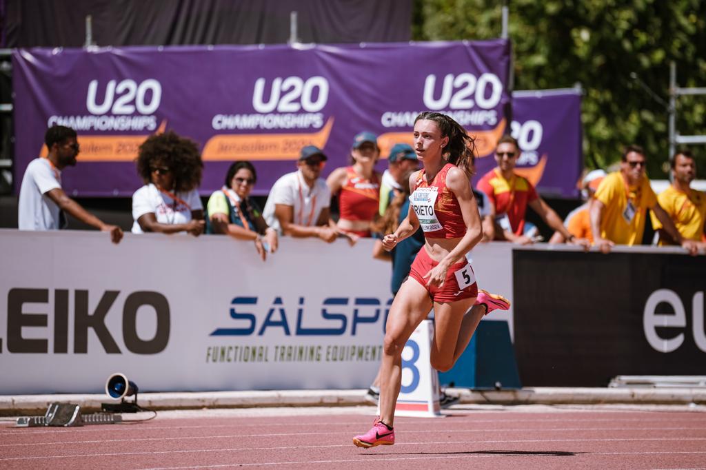 Ana Prieto, en el Campeonato de Europa Sub-20