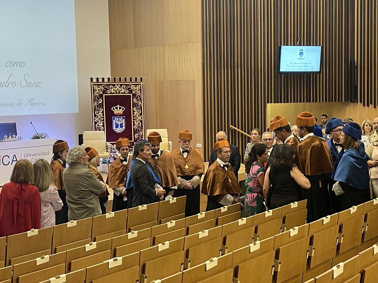 Acto de investidura de Alejandro Sanz como doctor Honoris Causa en Algeciras. Foto: Sofía Furse.