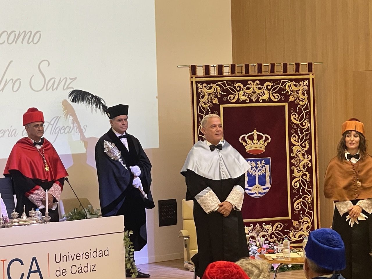 Acto de investidura de Alejandro Sanz como doctor Honoris Causa en Algeciras. Foto: Sofía Furse.