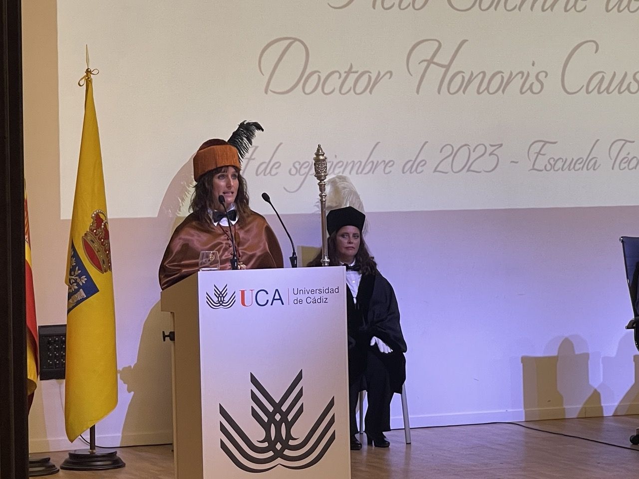 Acto de investidura de Alejandro Sanz como doctor Honoris Causa en Algeciras