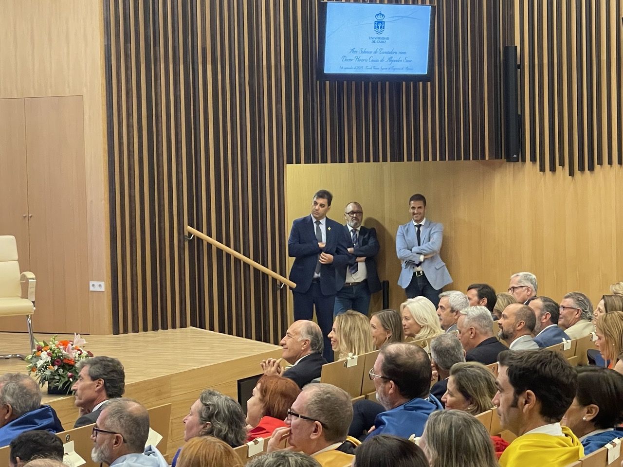 Acto de investidura de Alejandro Sanz como doctor Honoris Causa en Algeciras