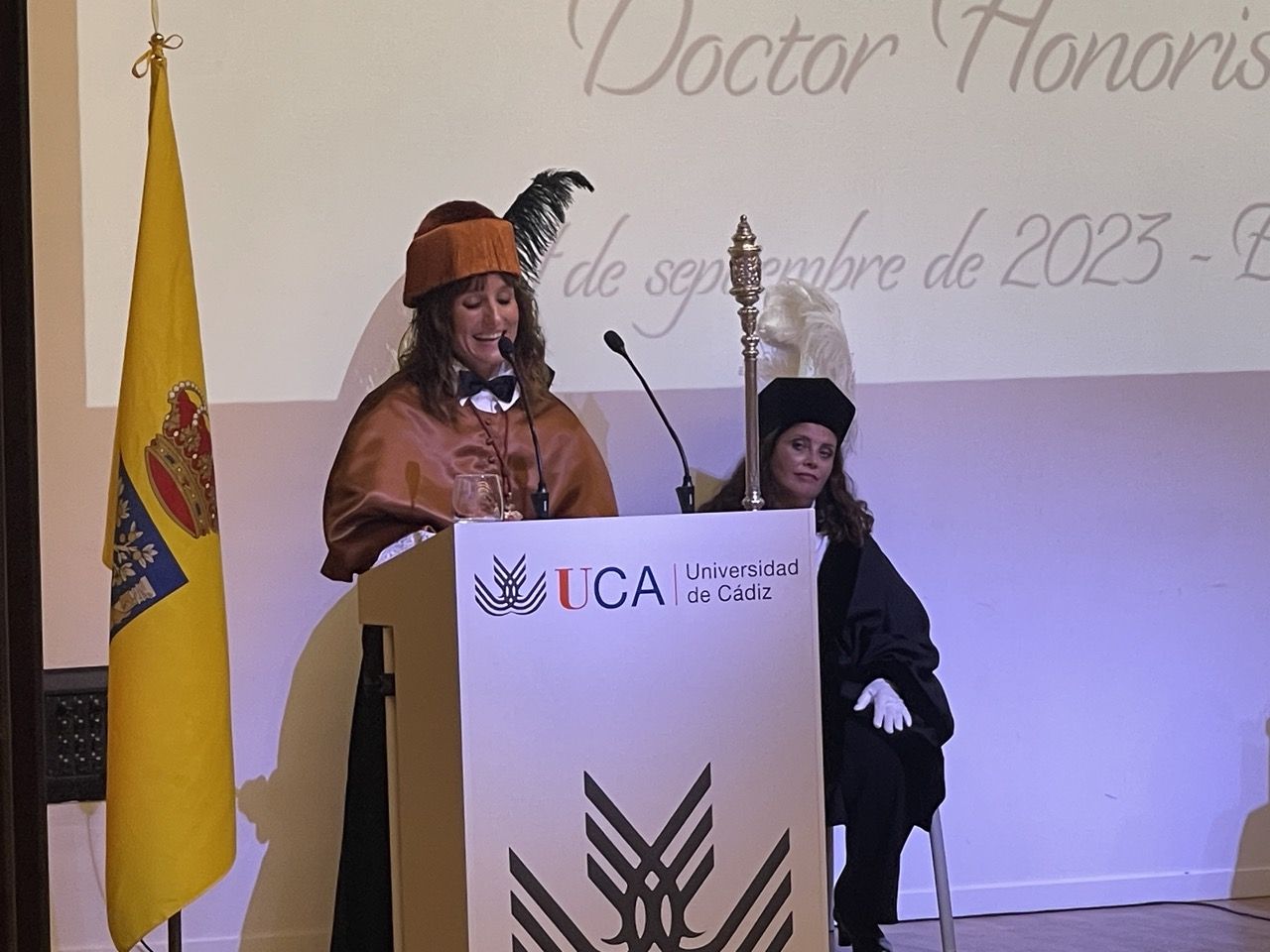 Acto de investidura de Alejandro Sanz como doctor Honoris Causa en Algeciras