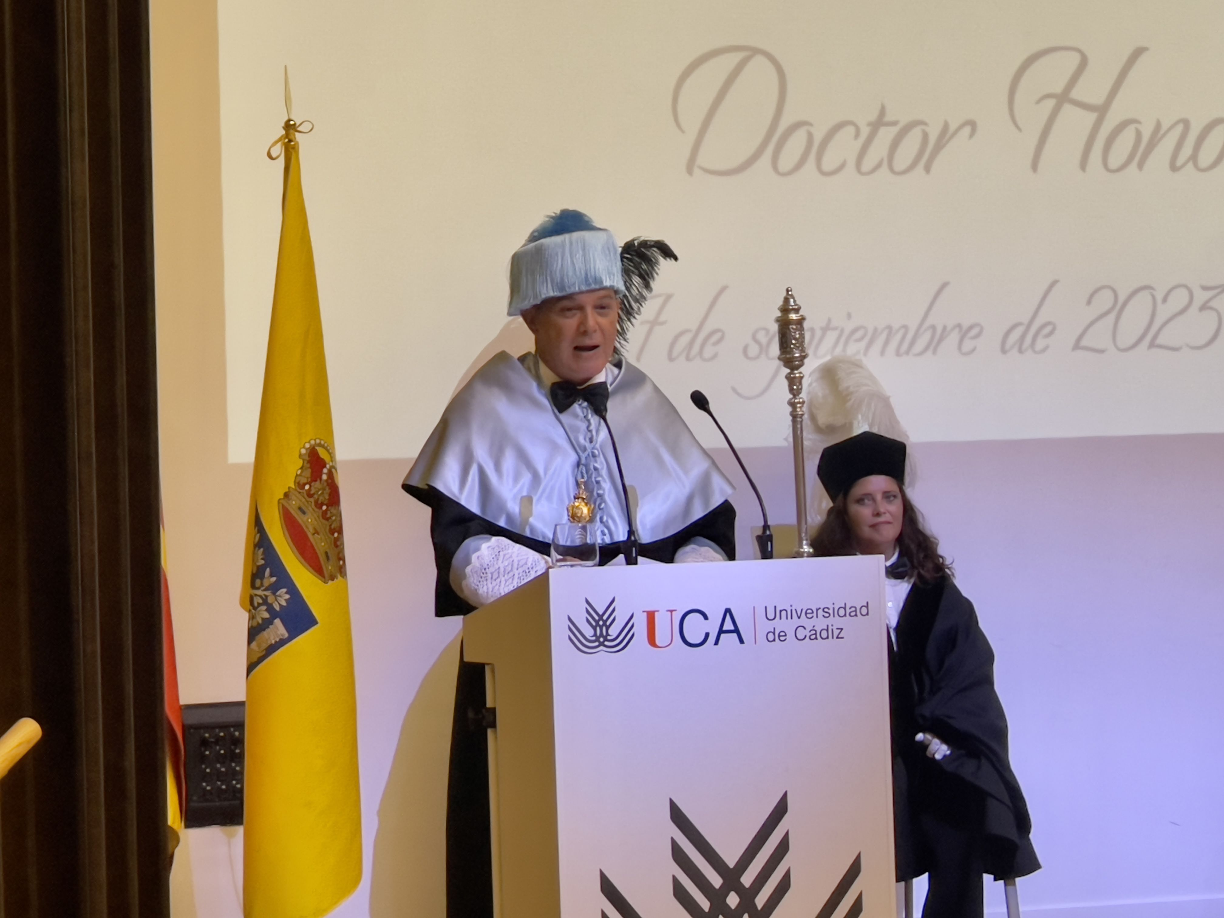 Acto de investidura de Alejandro Sanz como doctor Honoris Causa en Algeciras. Foto: Sofía Furse.