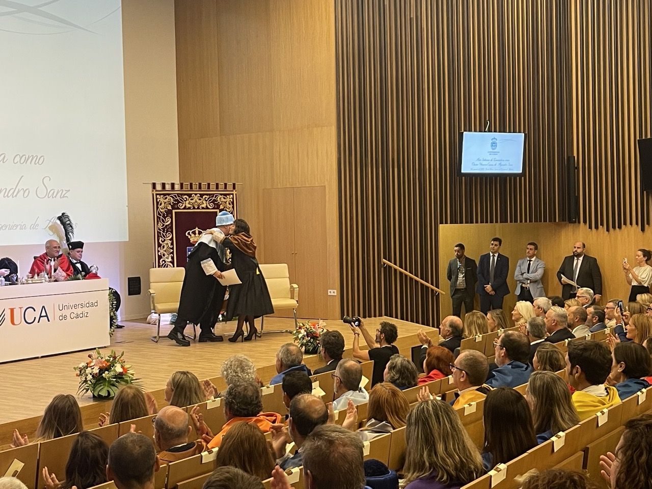 Acto de investidura de Alejandro Sanz como doctor Honoris Causa en Algeciras. Foto: Sofía Furse.