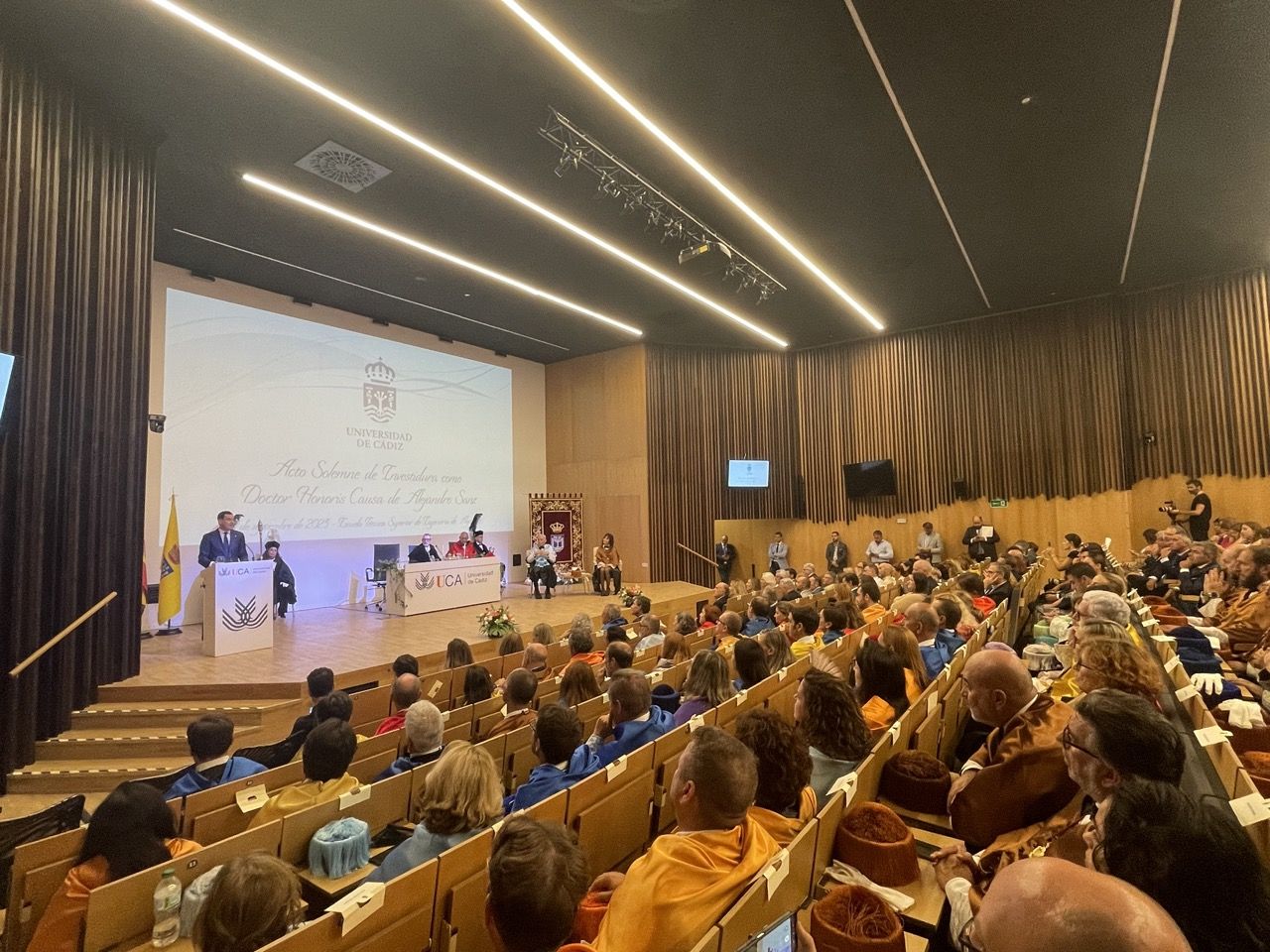 Acto de investidura de Alejandro Sanz como doctor Honoris Causa en Algeciras. Foto: Sofía Furse.