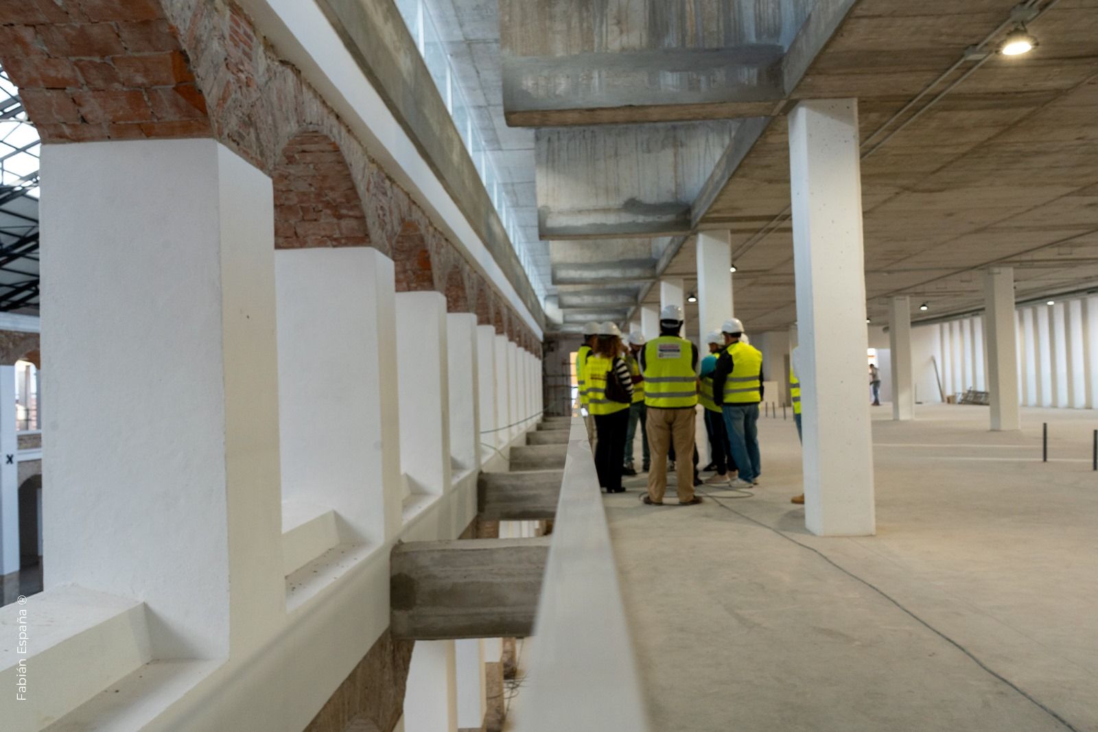 Visita a las obras del Mercado de la Concepción. Foto: Fabián España.