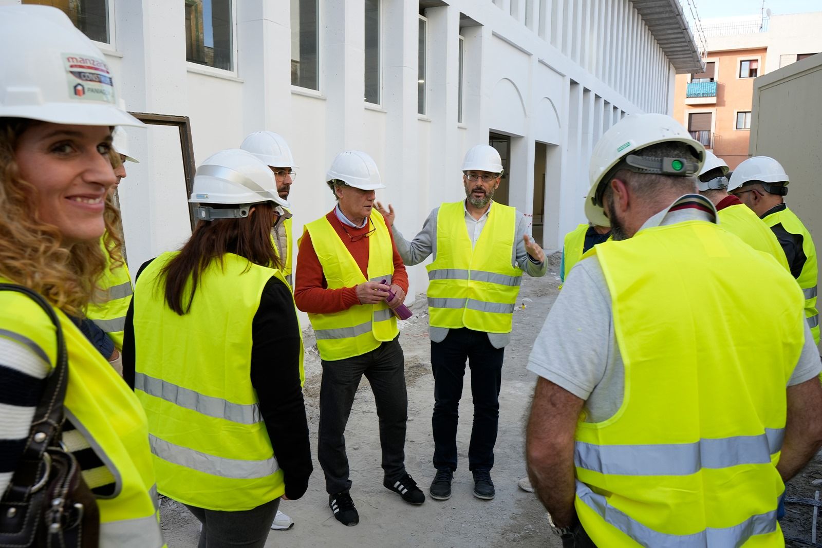 Visita a las obras del Mercado de la Concepción. Foto: Fabián España.