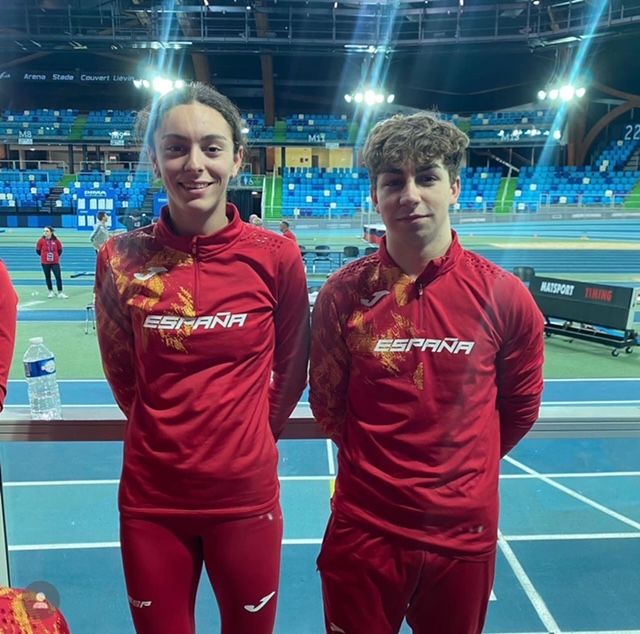 Ana Prieto y Alejandro Rueda, del CA Bahía de Algeciras, entrenan con España en Valencia