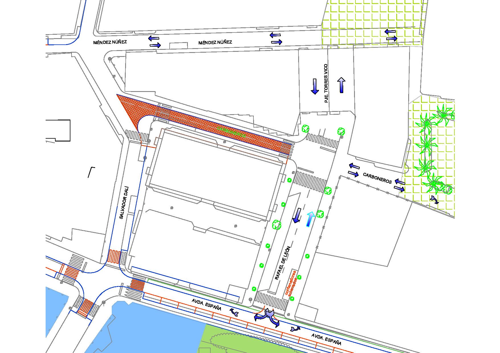 OBRAS AVENIDA DE ESPAÑA APERTURA DE GARAJES