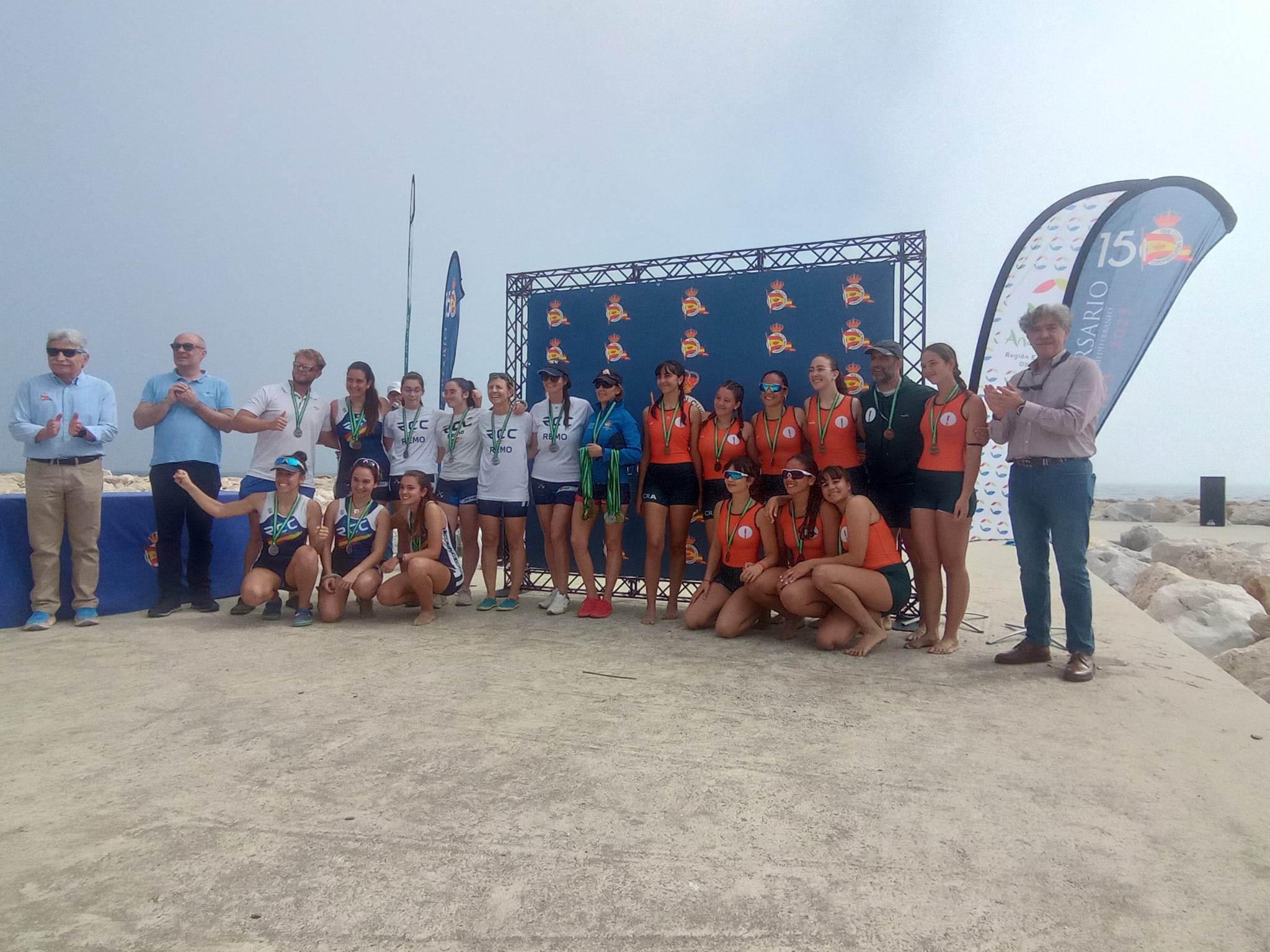 Plata y bronce para el Club Remo Algeciras en la tercera jornada de la Liga Andaluza de Llaut