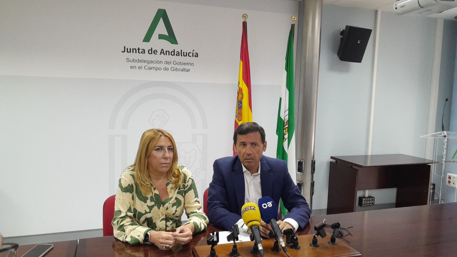 Inmaculada Olivero y Javier Rodríguez Ros. La Junta señala los fondos de transición justa como claves para paliar el cierre de la térmica.