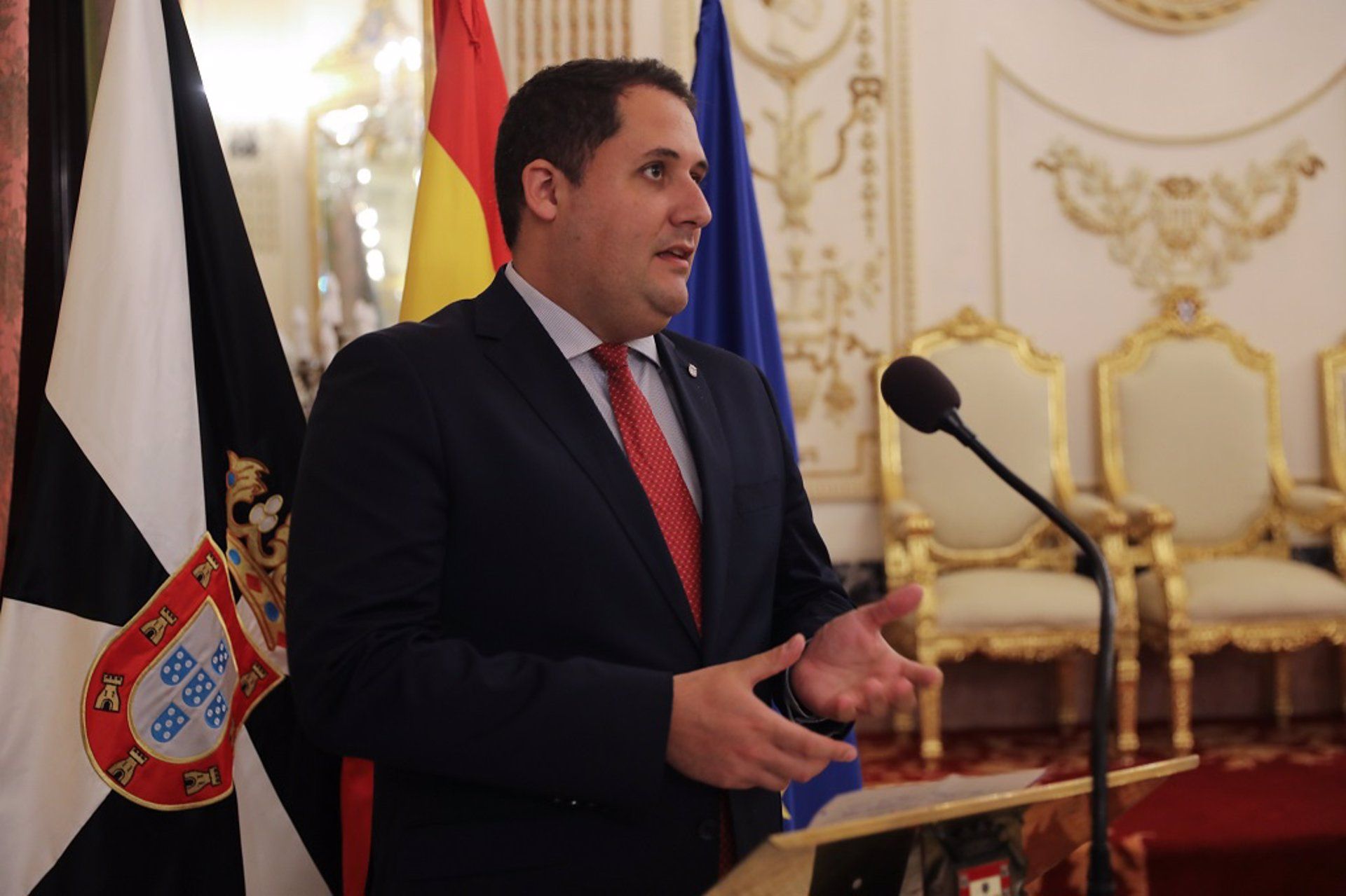 El portavoz del Gobierno de Ceuta, Alejandro Ramírez (PP). - AGENCIA MK / GOBIERNO DE CEUTA.