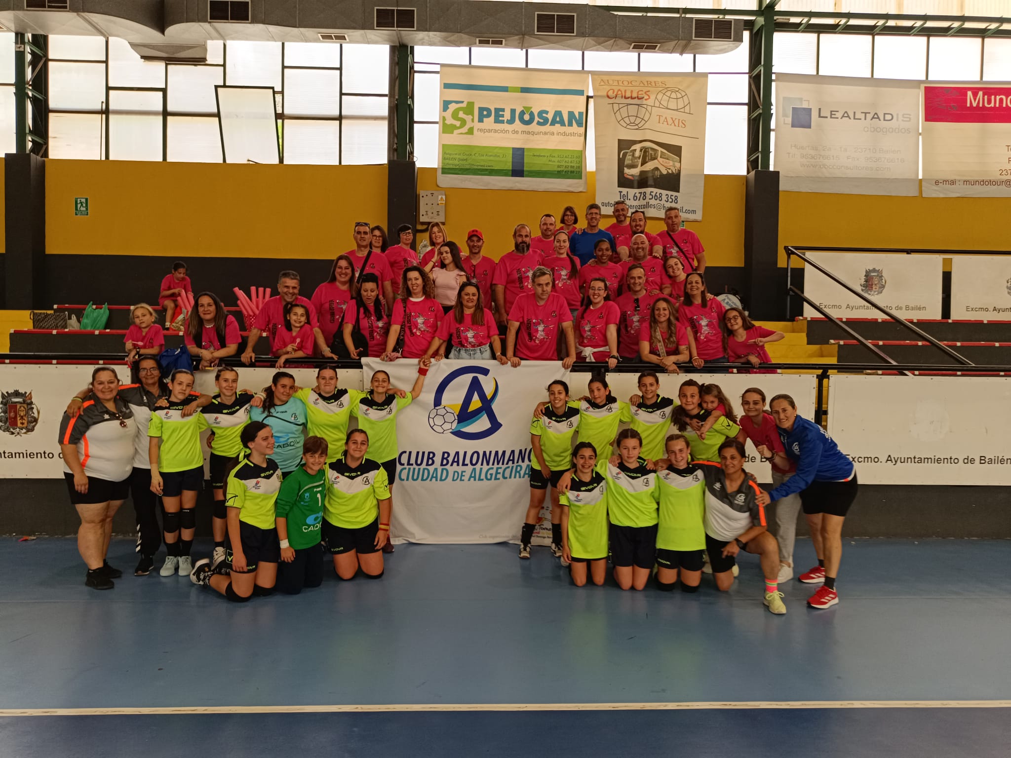 El equipo alevín femenino del Balonmano Ciudad de Algeciras