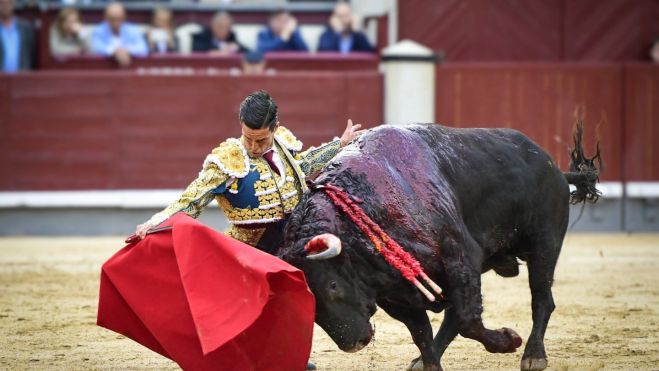 Bello muletazo de David Galván al toro de la ganadería El Torero. 