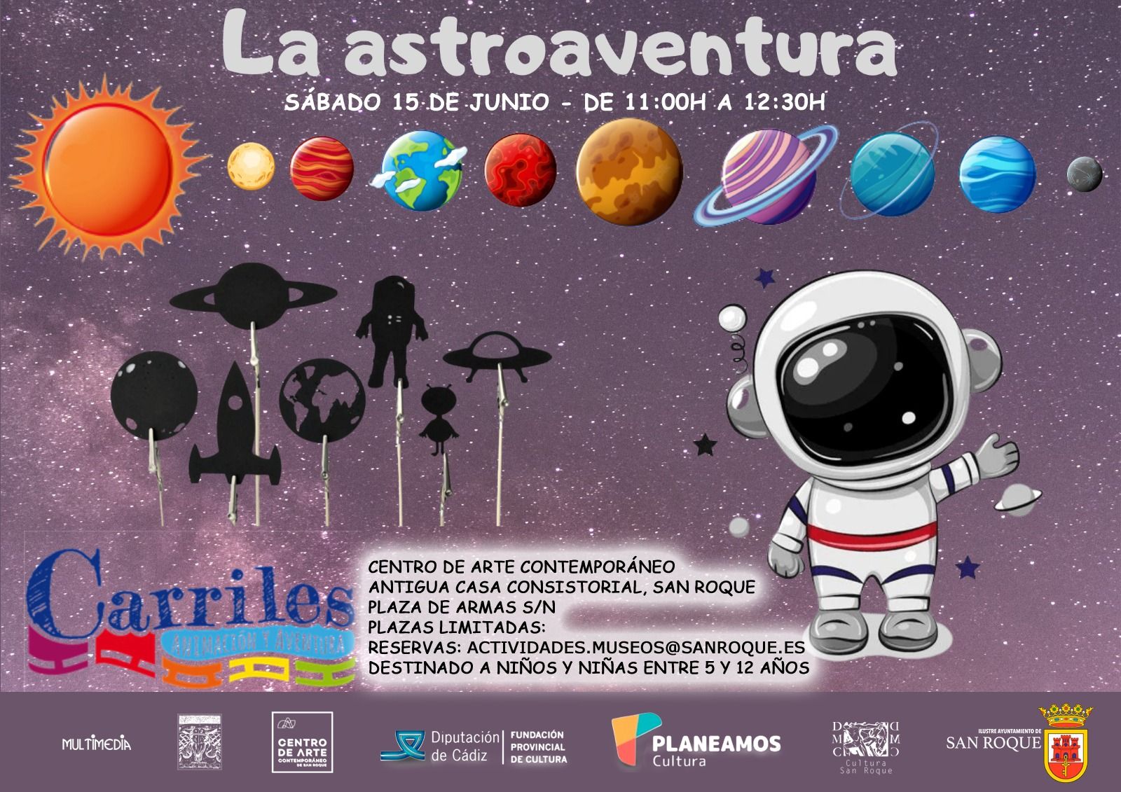 Llega a San Roque la Astroaventura, una actividad que busca acercar la astronomía a los más pequeños