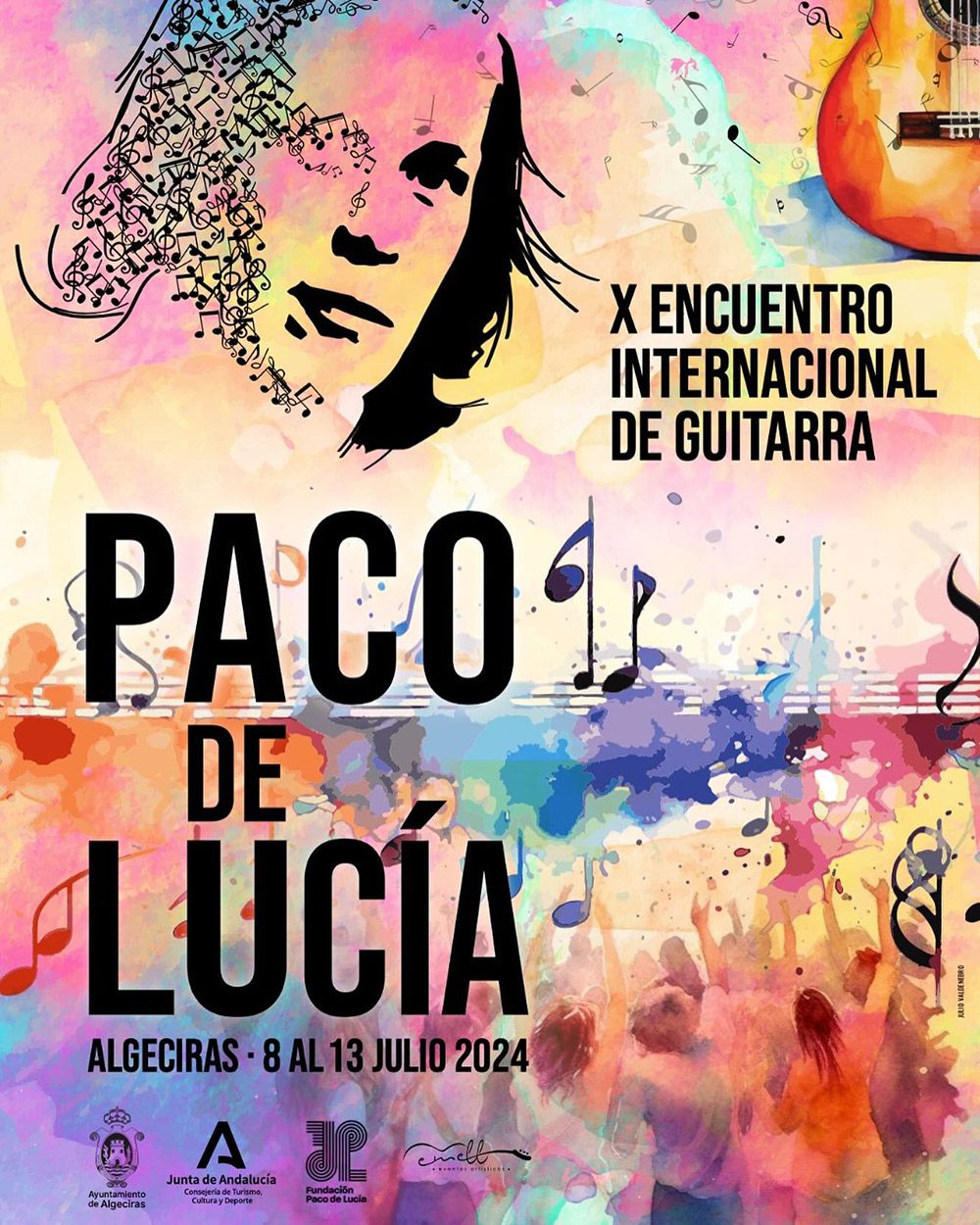 Cartel X Encuentro Internacional de Guitarra Paco de Lucia Algeciras