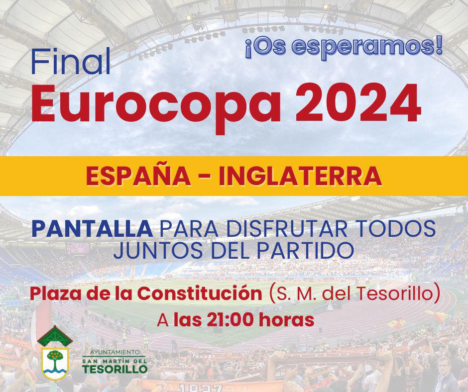 Tesorillo instalará una pantalla en la Plaza de la Constitución para seguir la final de la Eurocopa 2024