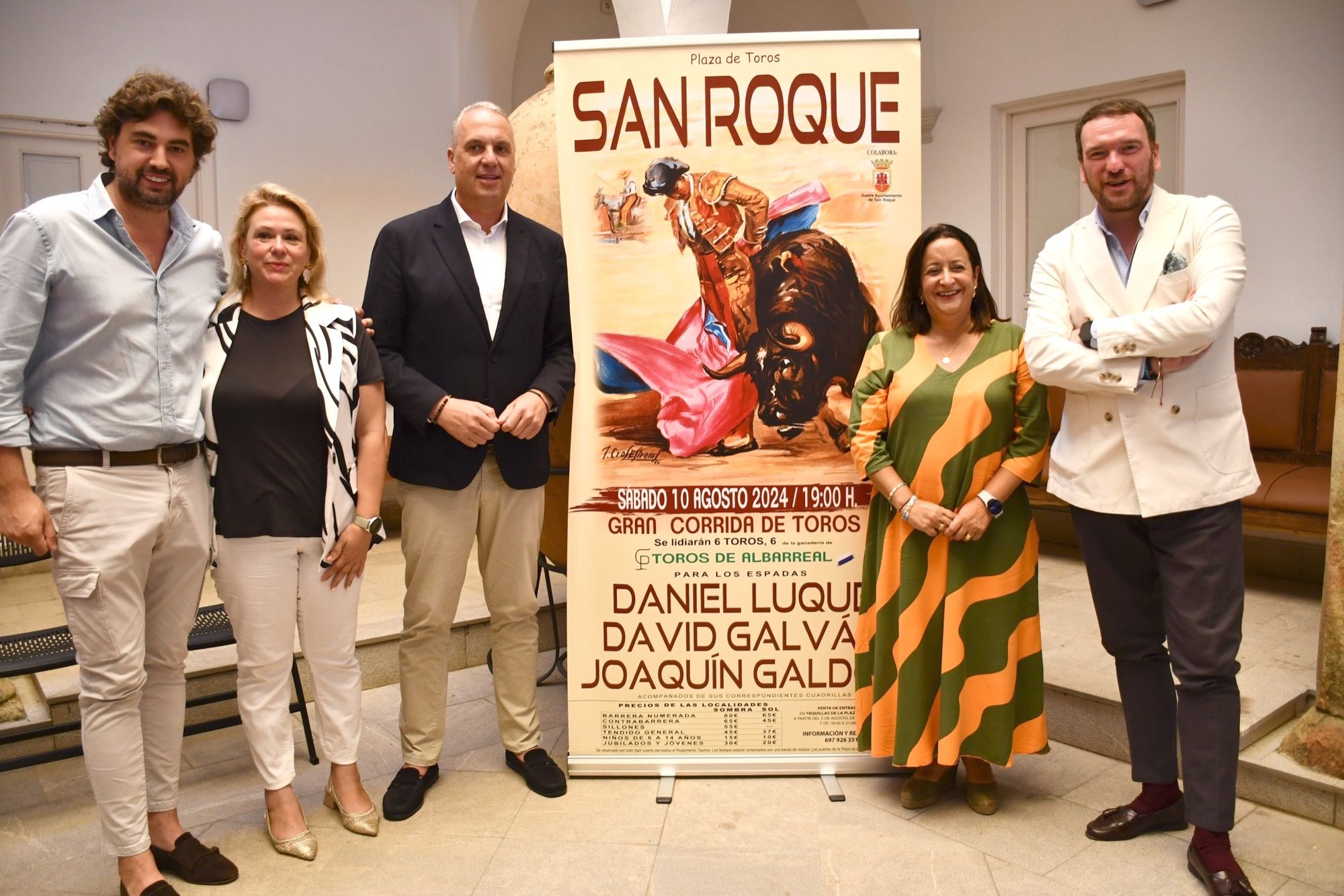 2024Daniel Luque, David Galván y Joaquín Galdós torearán en la Feria de San Roque.