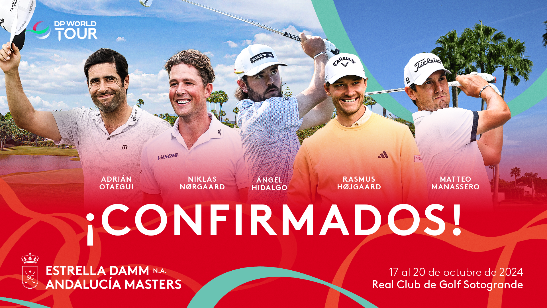 Cinco nuevos campeones confirmados en el Estrella Damm N.A. Andalucía Masters.