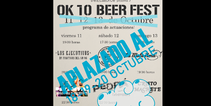 La previsión de lluvias obliga a aplazar el Oktoberfest de Los Barrios