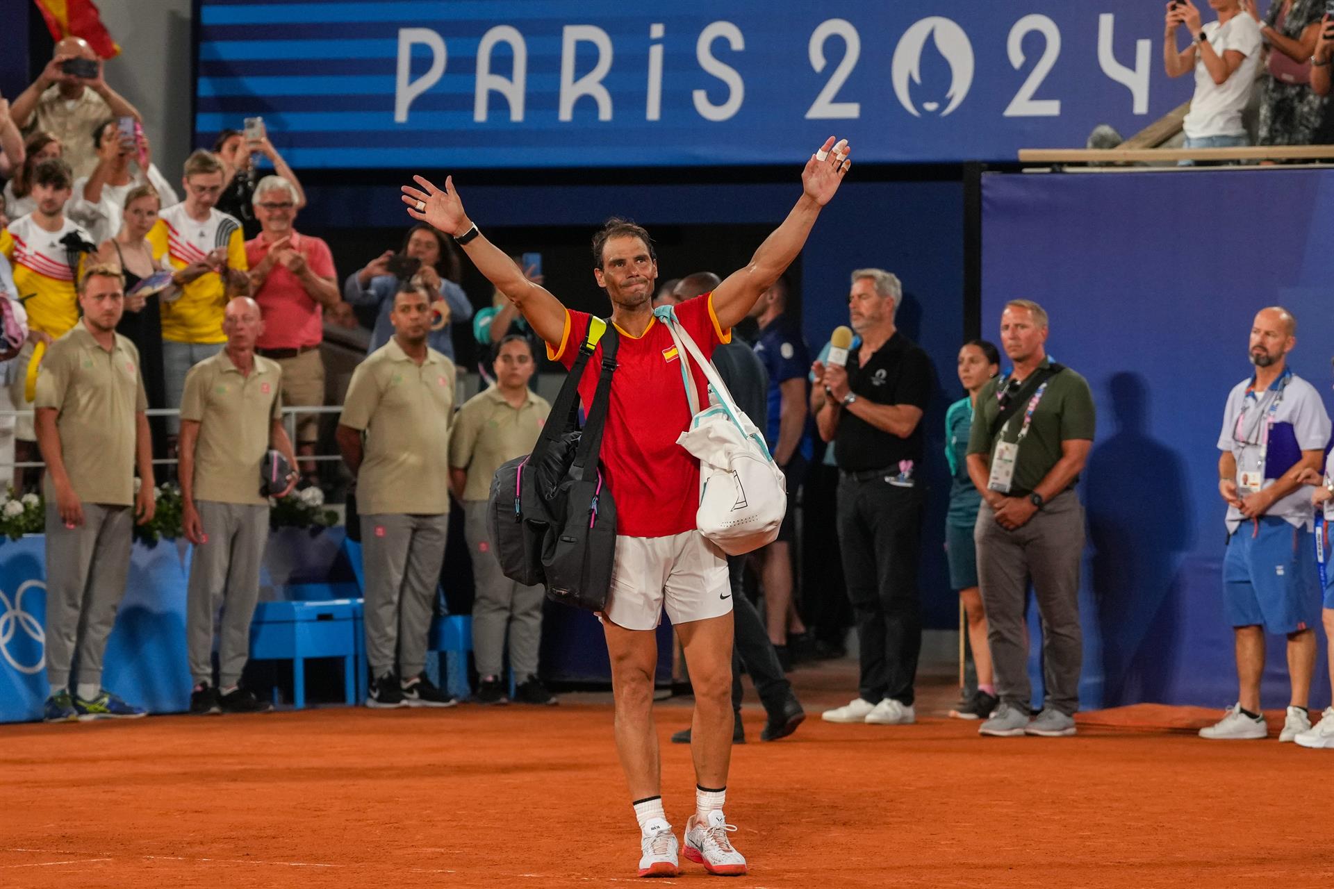 Rafa Nadal anuncia su retirada tras las Finales de la Copa Davis en Málaga. Foto Europa Press.