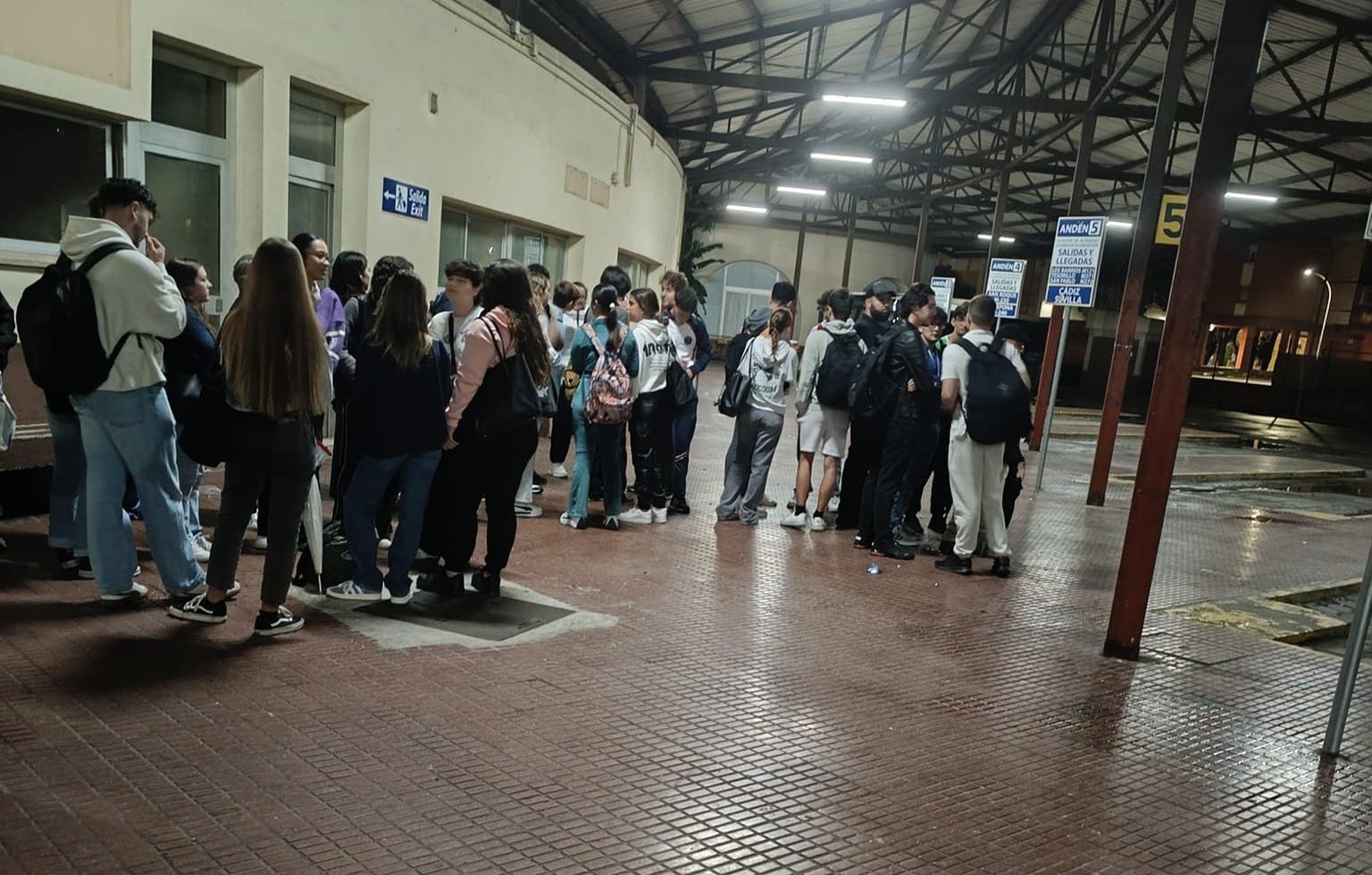 La odisea de la línea de autobús La Línea-Algeciras: viajeros de pie y caos para acceder.