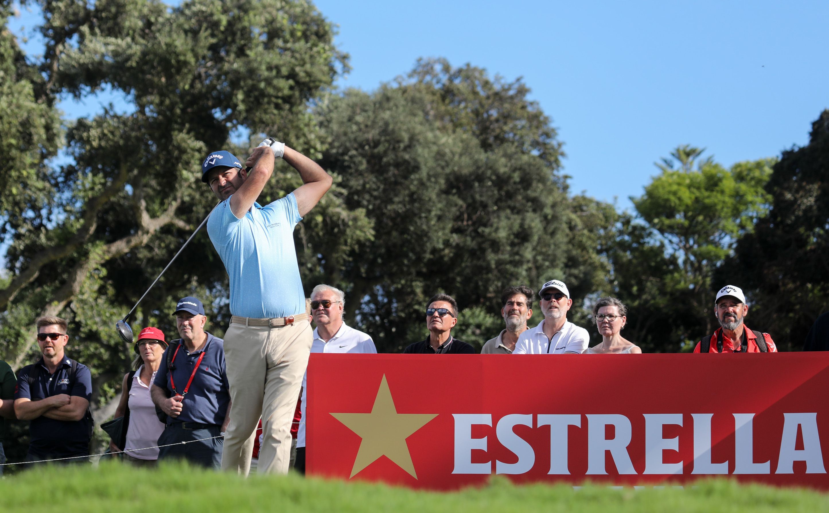 Jorge Campilo, durante la primera vuelta en el Real Club de Golf Sotogrande (foto © Bosco Martín)