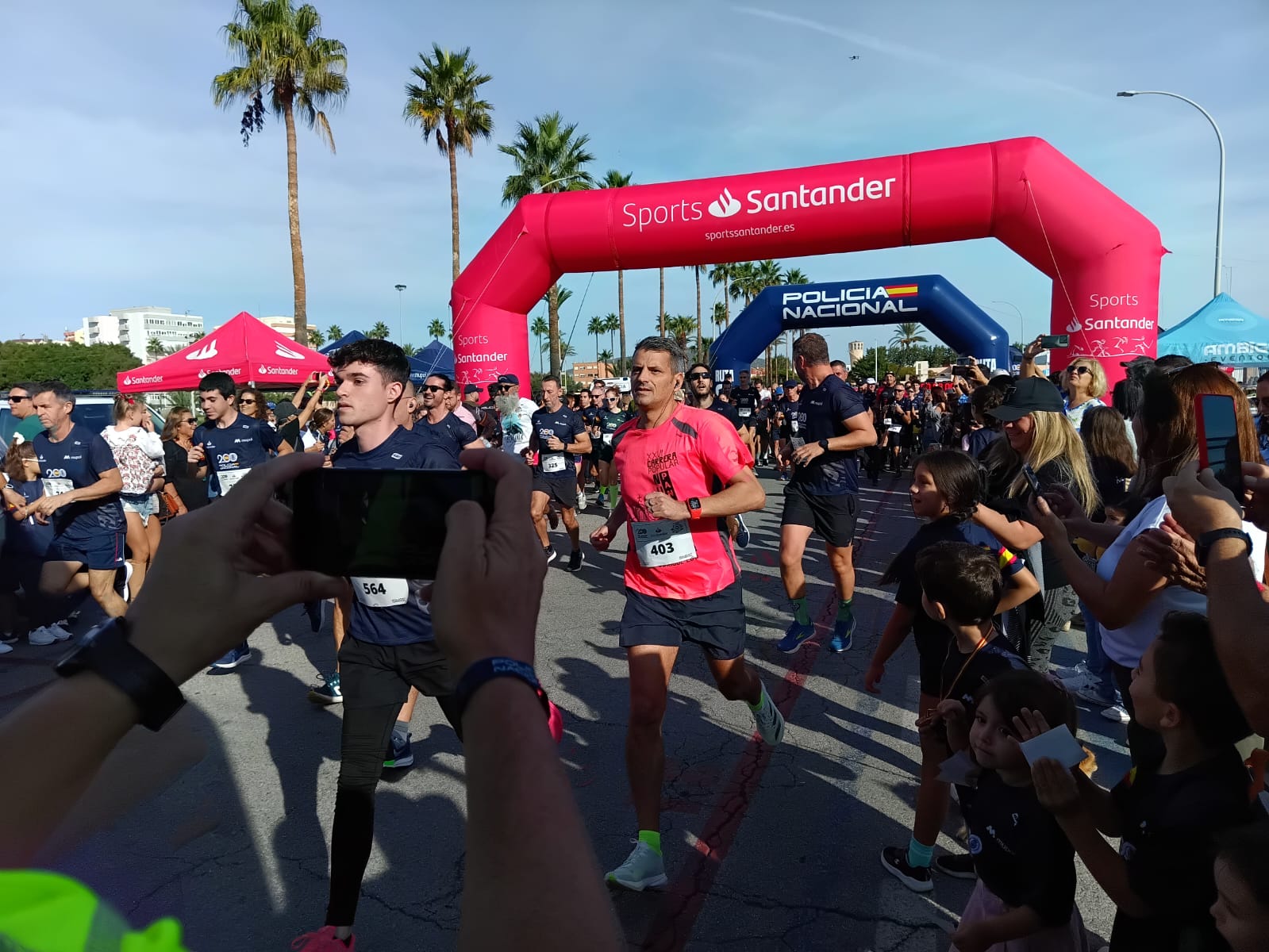 Gran acogida de la carrera de la Policía Nacional en La Línea con más de 700 participantes