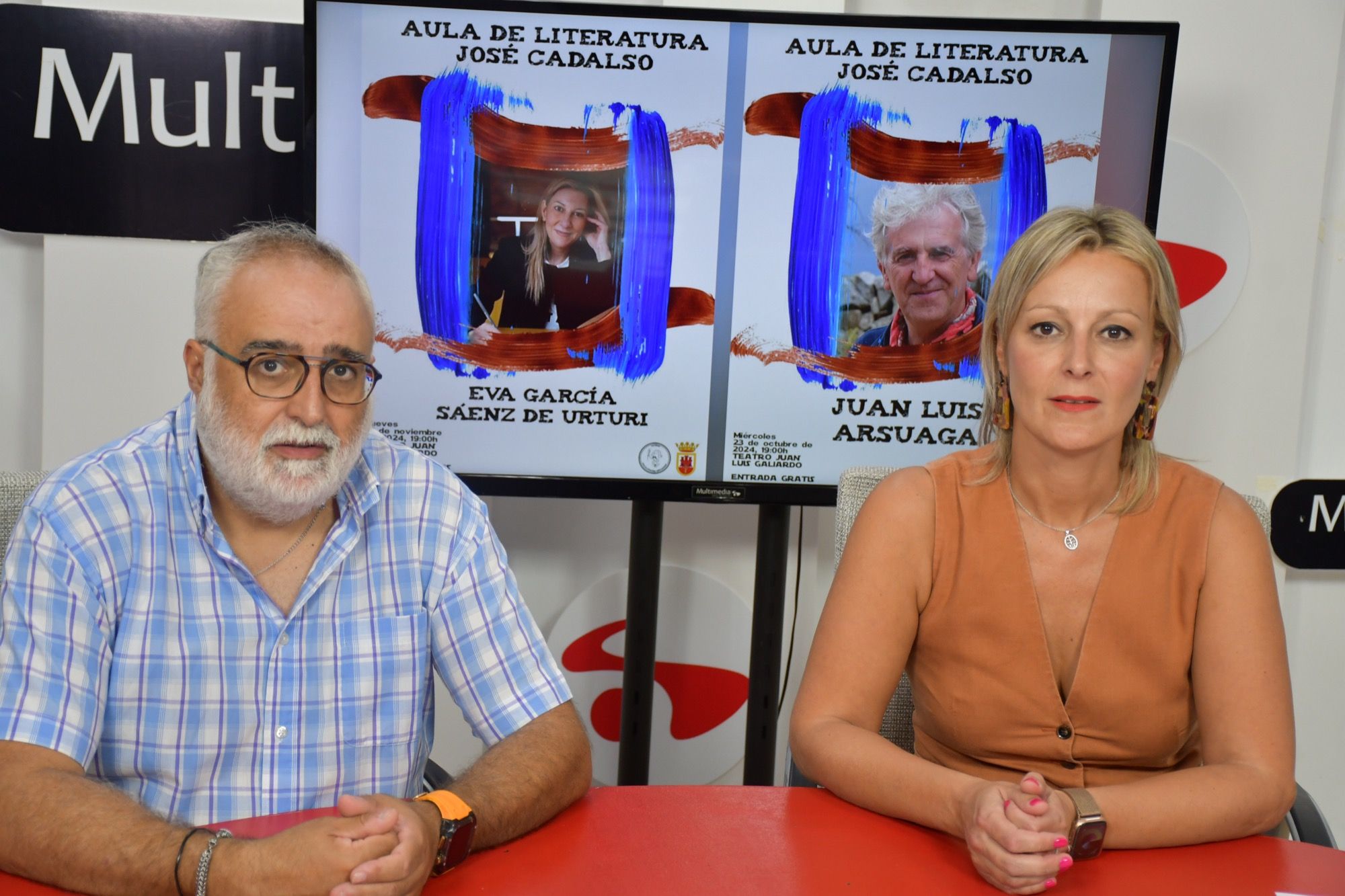 Juan Luis Arsuaga, en el Aula de Literatura de San Roque, este miércoles.