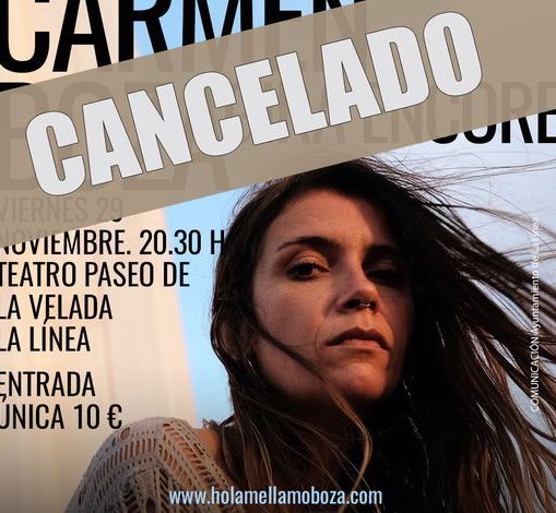 Cancelada la actuación de Carmen Boza en La Línea tras su retirada de los escenarios. 