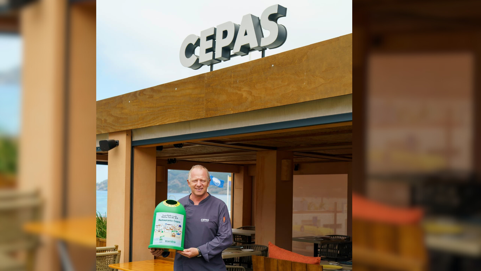 El Restaurante Cepas de Getares es reconocido como uno de los nueve establecimiento más sostenibles de España. Foto: Restaurante Cepa.