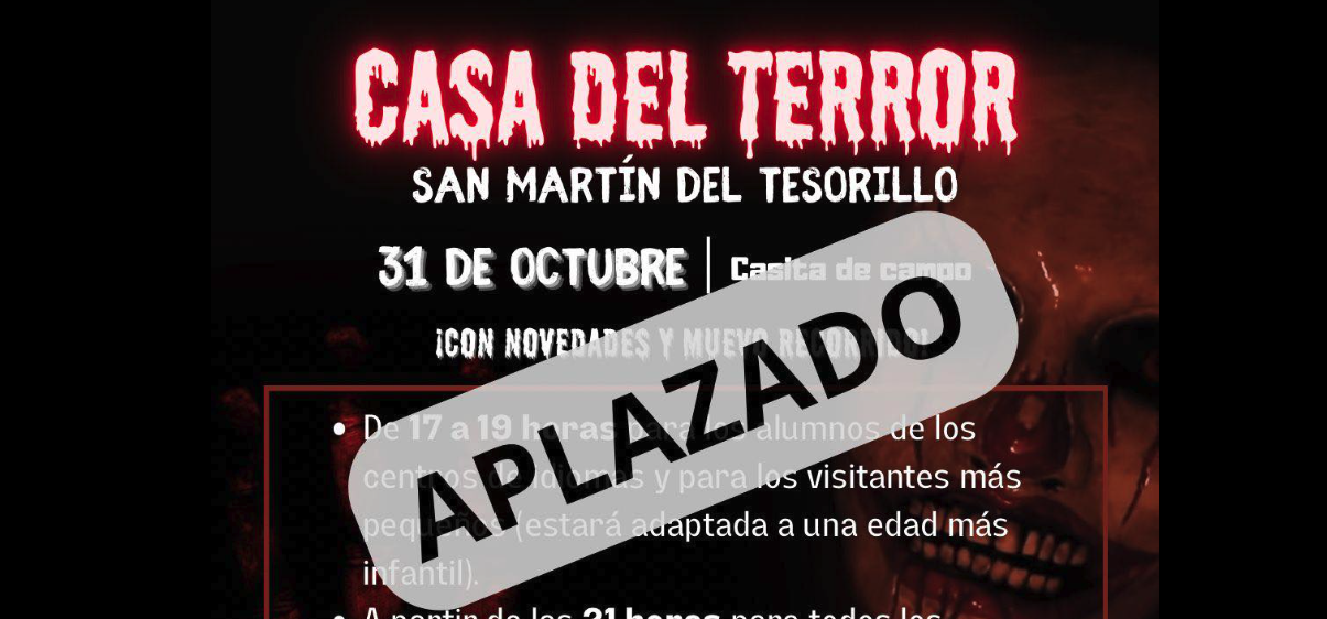 Tesorillo aplaza la Casa del Terror al domingo 3 noviembre por el luto nacional 