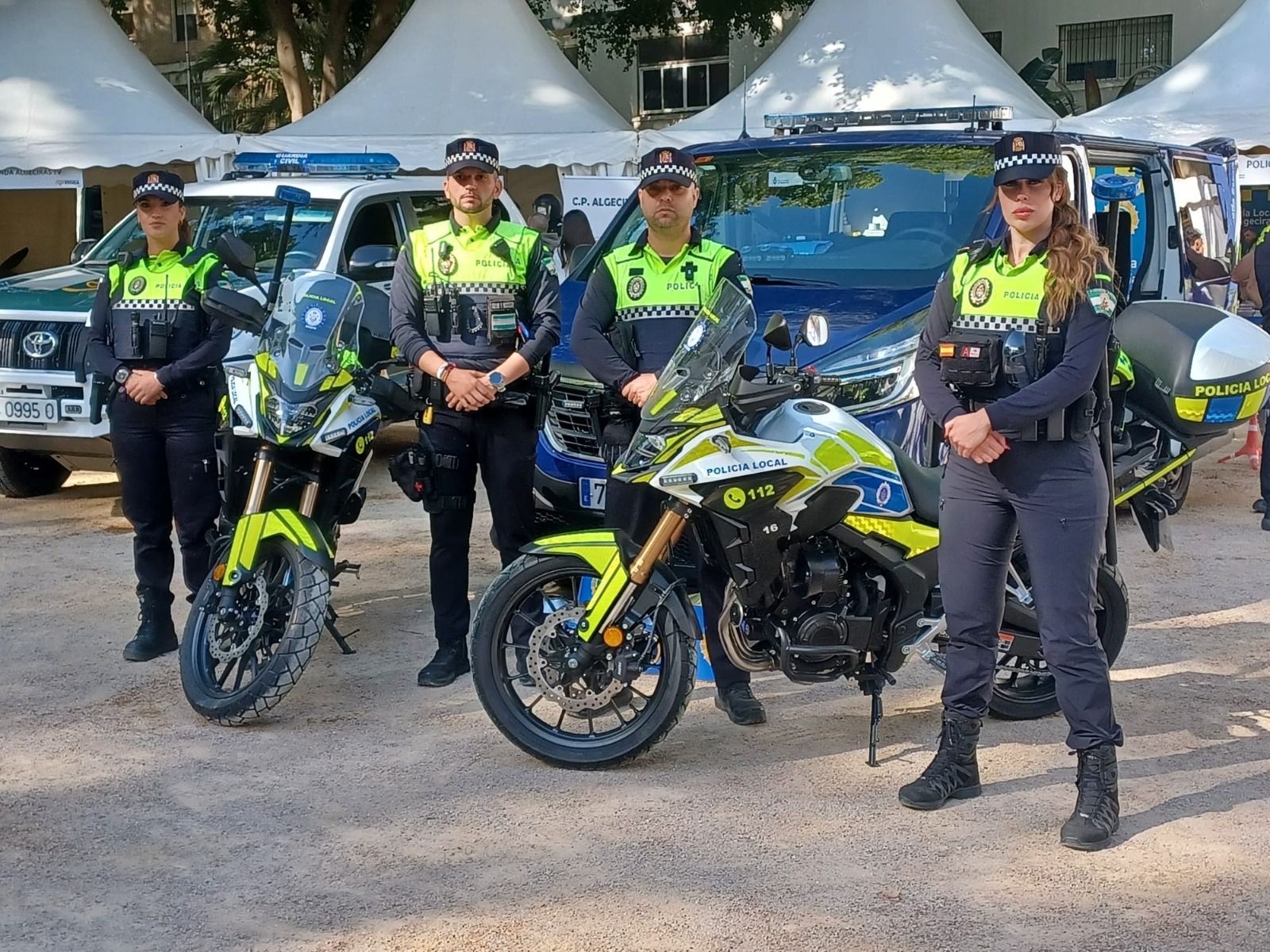 Agentes de la Policía Local de Algeciras se trasladarán este lunes a Valencia.