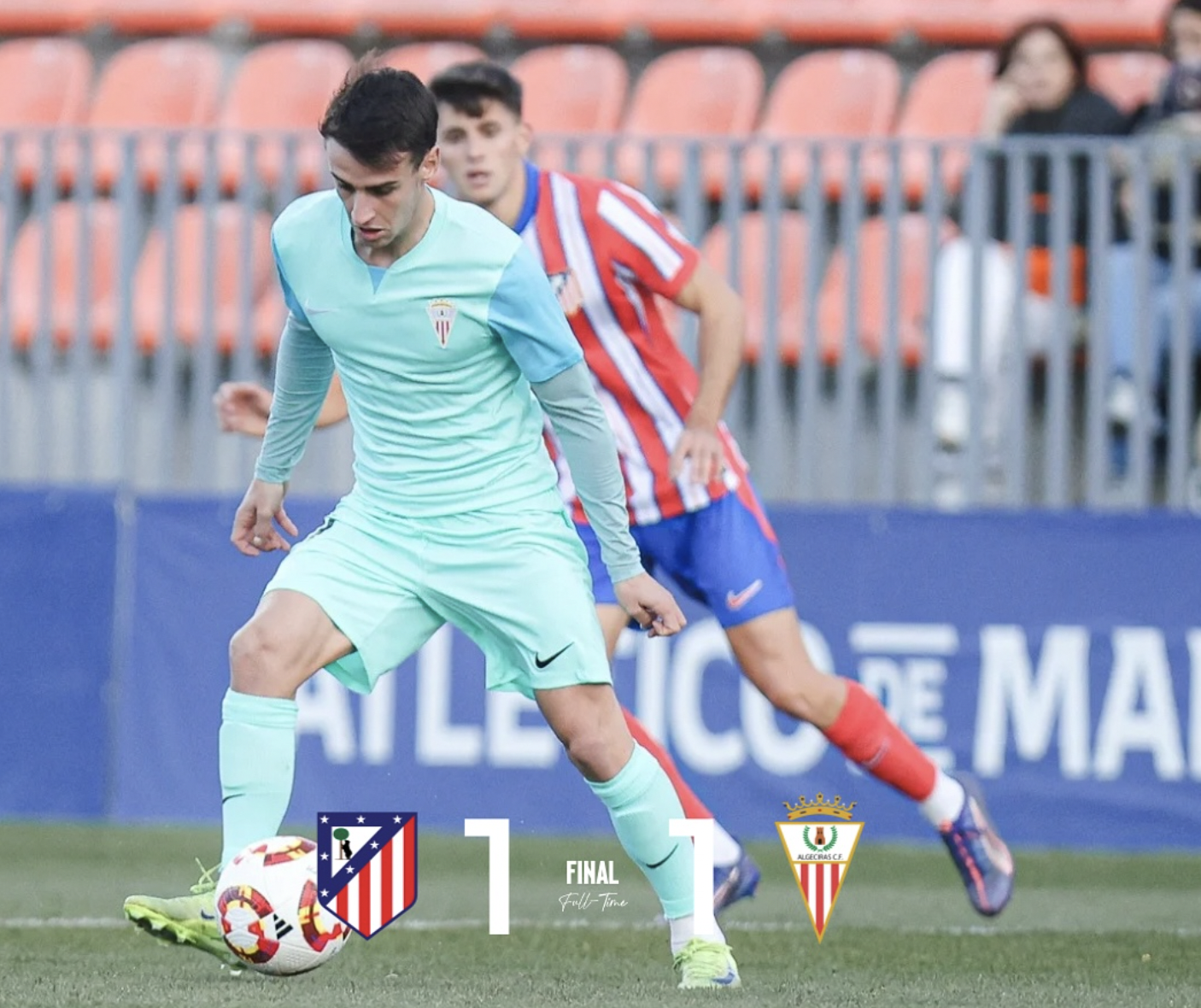 (1-1) El Algeciras CF abre el año con un buen empate contra el Atlético de Madrid B