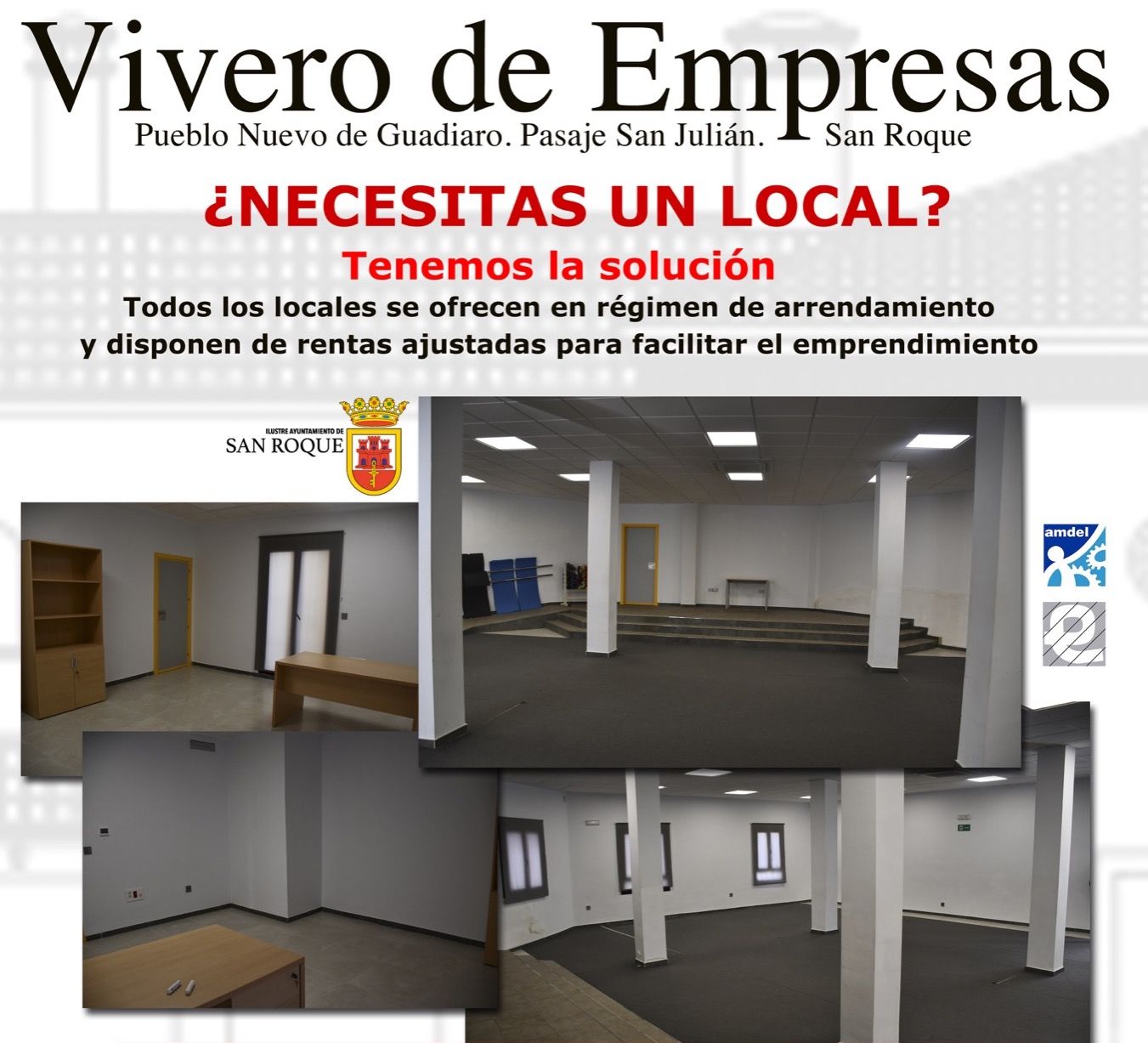 Locales municipales a bajo precio en el Vivero de Empresas de Pueblo Nuevo.