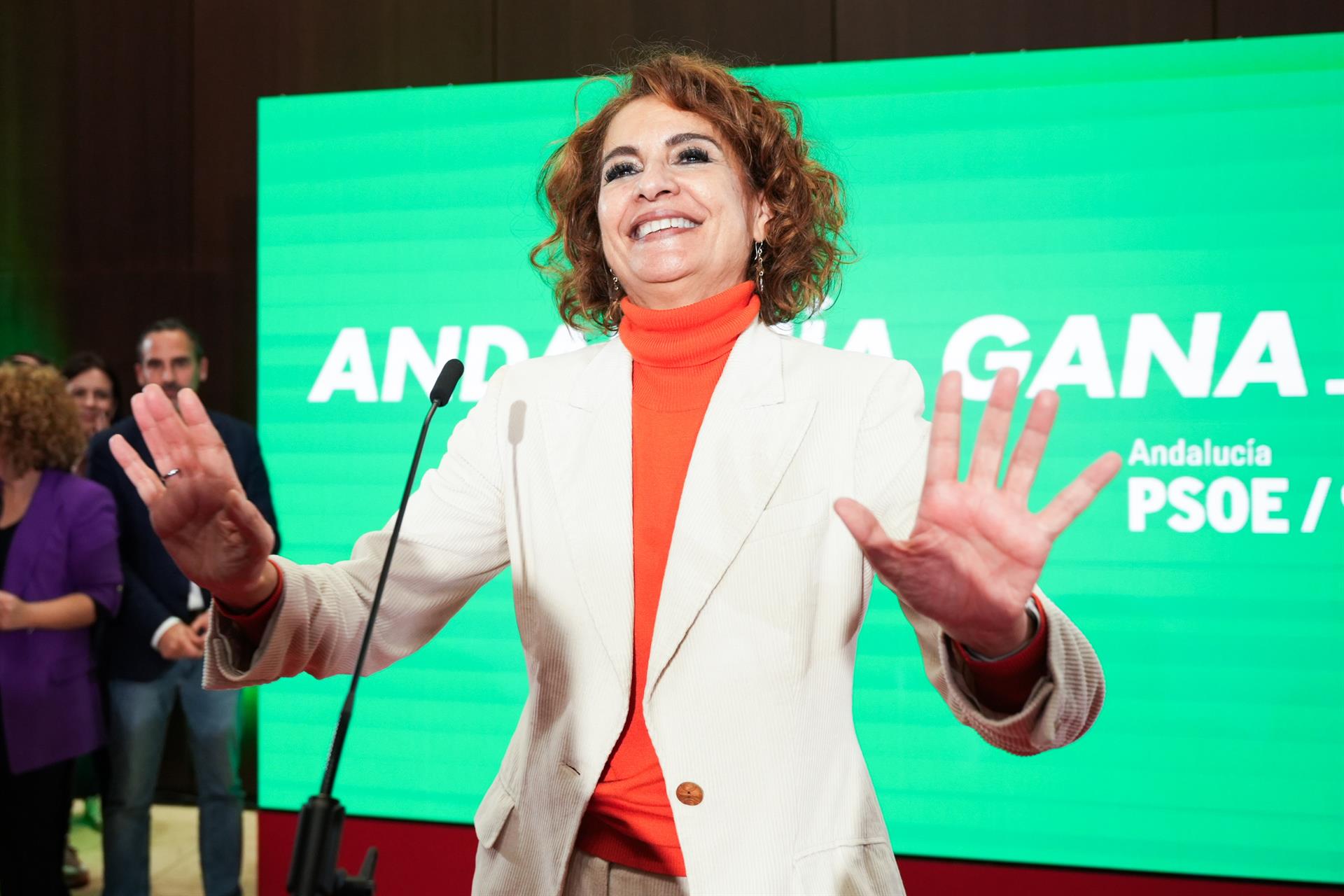 María Jesús Montero, proclamada como nueva secretaria general del PSOE de Andalucía. Foto: Francisco J. Olmo - Europa Press. 