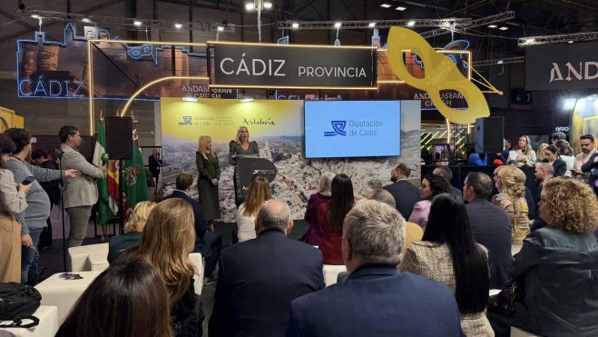 Presentación del Campo de Gibraltar, en el stand de Cádiz. 