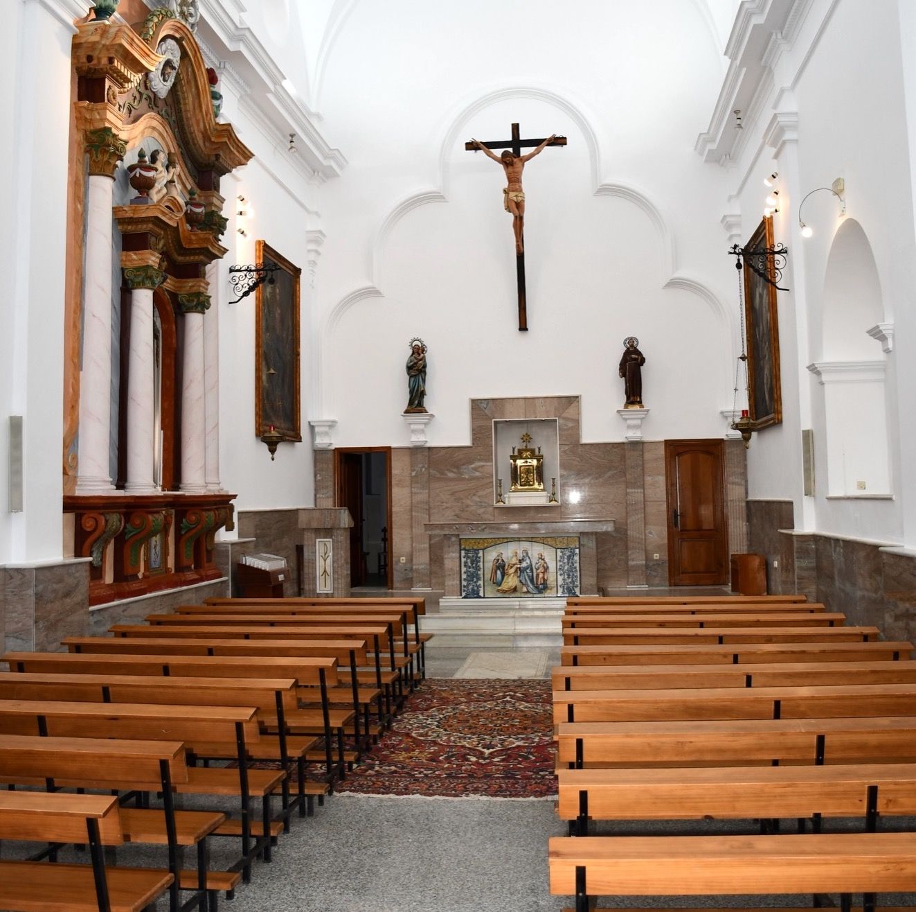 La Capilla de la Visitación, lista para retomar su actividad religiosa.