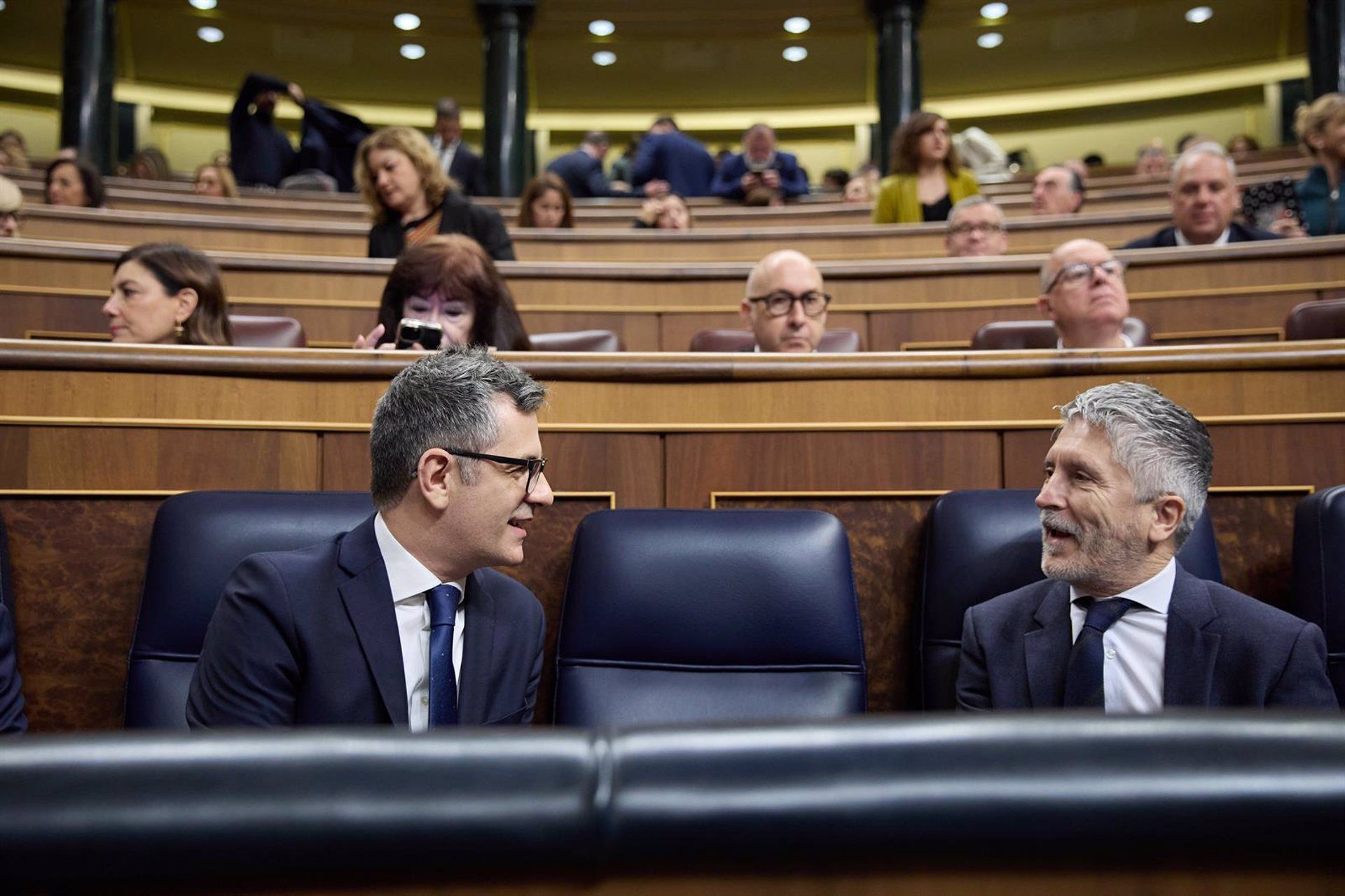 Marlaska y Bolaños participan este viernes en Cádiz en la cuarta cumbre de la Coalición contra el Crimen Organizado. Foto:  Jesús Hellín - Europa Press - Archivo.